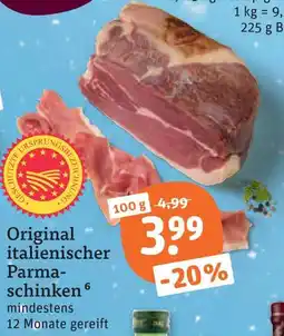 tegut Original italienischer parma-schinken Angebot