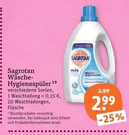 tegut Sagrotan wäsche-hygienespüler Angebot