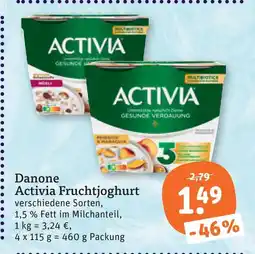 tegut Danone activia fruchtjoghurt Angebot