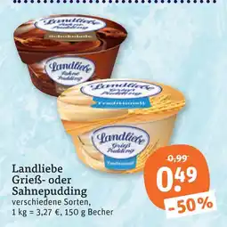 tegut Landliebe grieß- oder sahnepudding Angebot