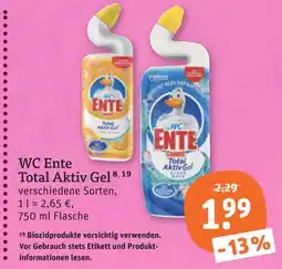 tegut Wc ente total aktiv gel Angebot