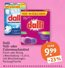 tegut Dalli voll- oder colorwaschmittel Angebot
