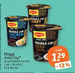 tegut Maggi asia cup Angebot