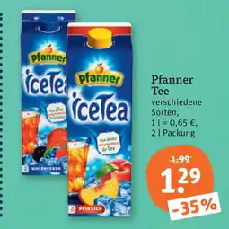 tegut Pfanner tee Angebot