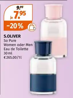 Müller S.oliver so pure women eau de toilette Angebot