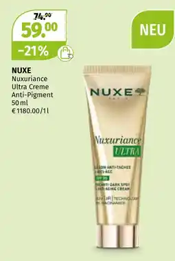 Müller Nuxe nuxuriance ultra creme anti-pigment Angebot