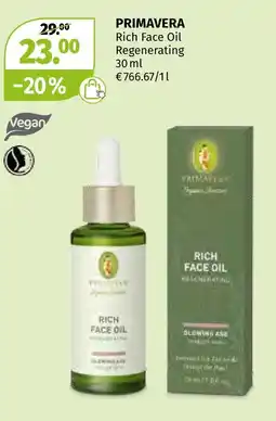Müller Primavera rich face oil regenerating Angebot