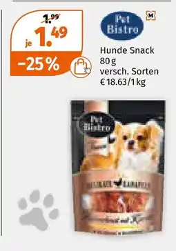 Müller Pet bistro hunde snack Angebot