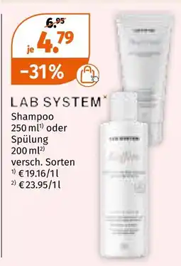 Müller Lab system shampoo Angebot