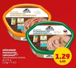 PENNY Mühlenhof pommersche geflügelleberwurst Angebot