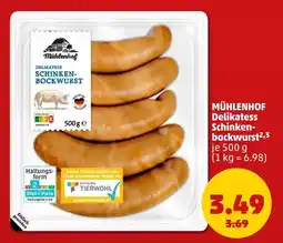 PENNY Mühlenhof delikatess schinken-bockwurst Angebot
