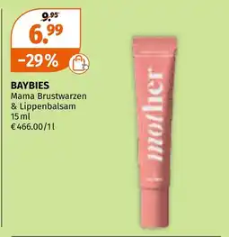 Müller Baybies mama brustwarzen & lippenbalsam Angebot
