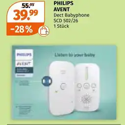 Müller Philips avent dect babyphone scd 502/26 Angebot