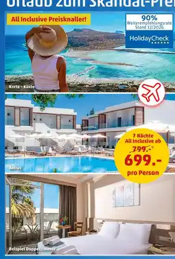 PENNY Holidaycheck 7 nächte all inclusive Angebot
