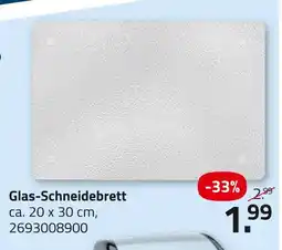 ROLLER Glas-schneidebrett Angebot