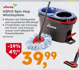 Globus Baumarkt Vileda h2pro spin mop wischsystem Angebot