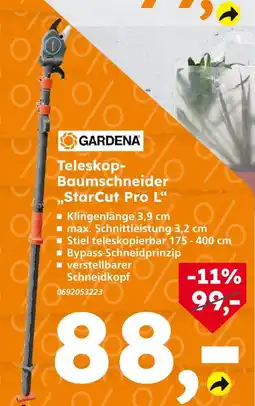 Globus Baumarkt Teleskopbaumschneider „starcut pro l“ Angebot