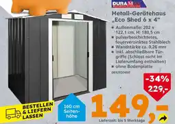 Globus Baumarkt Metall-gerätehaus „eco shed 6 x 4“ Angebot