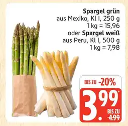 Marktkauf Spargel grün Angebot