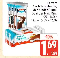 Marktkauf Ferrero 5er milchschnitte Angebot