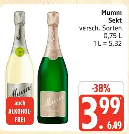 Marktkauf Mumm sekt Angebot