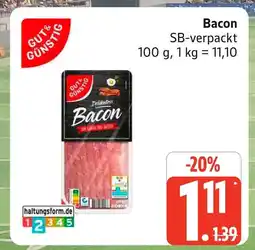 Marktkauf Gut & günstig bacon Angebot