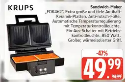 Marktkauf Krups sandwich-maker fdk462 Angebot