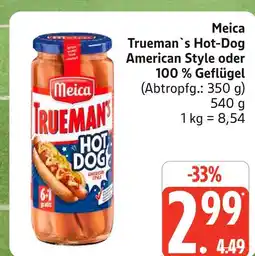 Marktkauf Meica trueman`s hot-dog american style Angebot