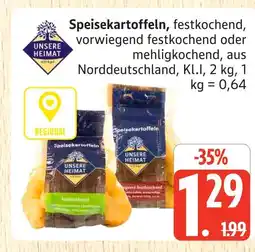 Marktkauf Unsere heimat speisekartoffeln festkochend Angebot