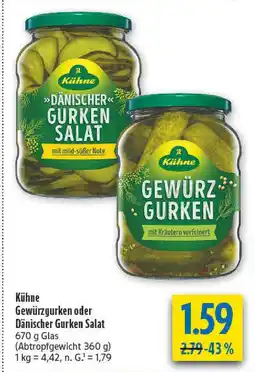 diska Kühne dänischer gurken salat Angebot