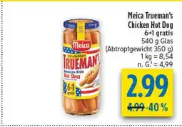 diska Meica trueman's chicken hot dog Angebot