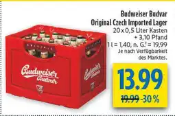 diska Budweiser budvar original czech imported lager Angebot