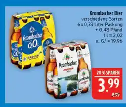 Marktkauf Krombacher bier Angebot