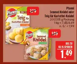 Marktkauf Pfanni teig für kartoffel-knödel Angebot