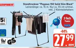 Marktkauf Leifheit standtrockner pegasus 150 solid slim black Angebot