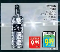 Marktkauf Three sixty vodka Angebot