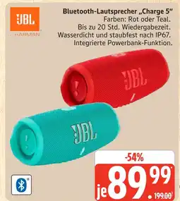 Marktkauf Jbl bluetooth-lautsprecher charge 5 Angebot