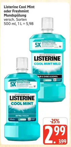 Marktkauf Listerine cool mint mundspülung Angebot
