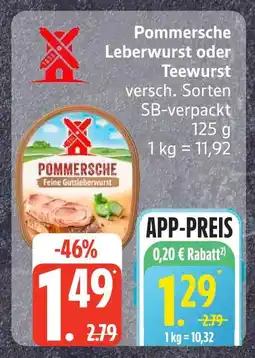 Edeka Pommersche leberwurst Angebot