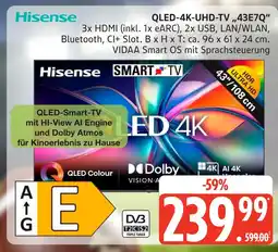 Marktkauf Hisense qled-4k-uhd-tv 43e7q Angebot