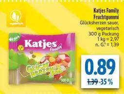diska Katjes family fruchtgummi glücksherzen Angebot