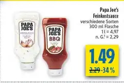 diska Papa joe's knoblauch feinkostsauce Angebot