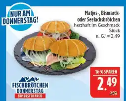 Marktkauf Matjes-, bismarck- oder seelachsbrötchen Angebot