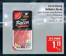 Marktkauf Gut & günstig delikatess bacon Angebot