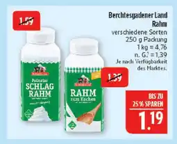 Marktkauf Berchtesgadener land feinster schlagrahm Angebot