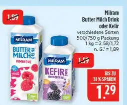 Marktkauf Milram butter milch drink himbeere Angebot