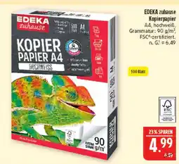 Marktkauf Edeka zuhause kopierpapier a4 Angebot
