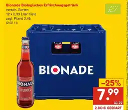 Netto Marken-Discount Bionade biologisches erfrischungsgetränk Angebot
