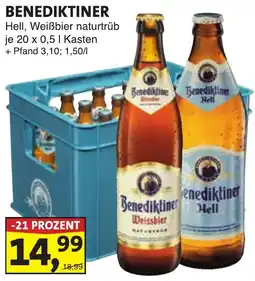 Lösch Depot BENEDIKTINER Hell, Weißbier naturtrüb Angebot