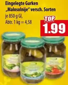 Mix Markt Eingelegte Gurken Malosolnije Angebot
